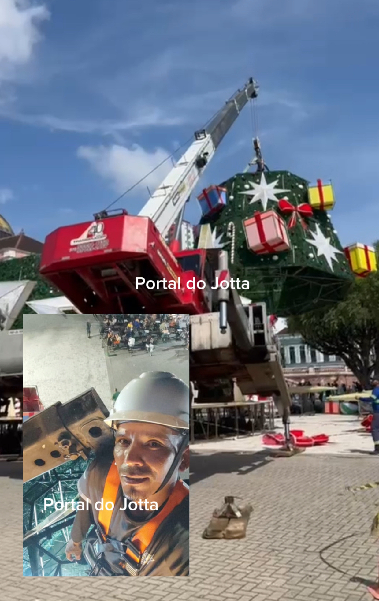 AC1DENTE COM GUINDASTE DEIXA UM MORTO E UM FERIDO EM MANAUS.