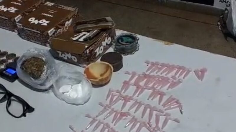 Casal é preso por tráfico de drogas na noite de Natal em Itacoatiara