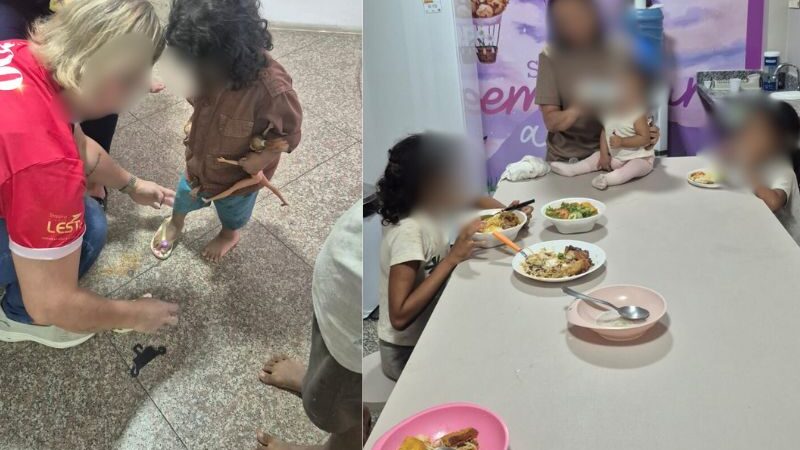 Crianças com sinais de maus-tratos são encontradas abandonadas em rua de Manaus