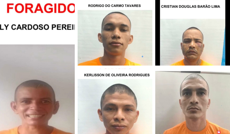Cinco dos 14 fugitivos do novo presídio no AM são recapturados; buscas continuam