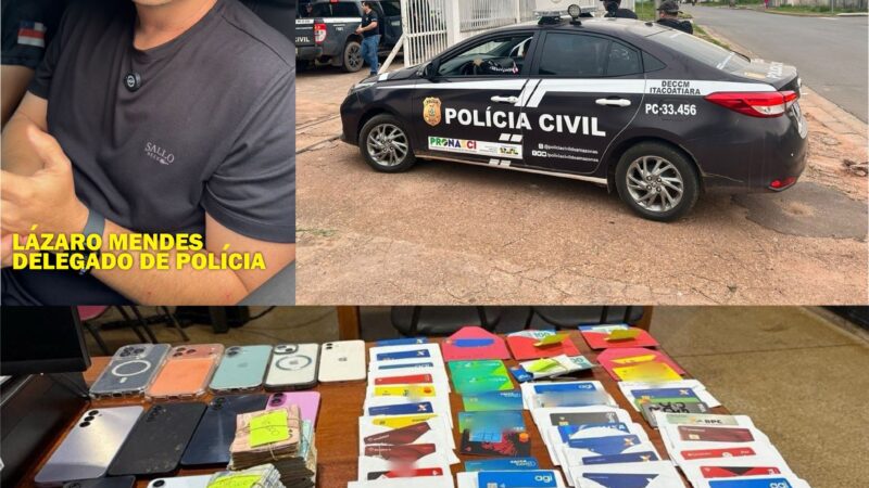 Polícia Civil apreende 47 cartões bancários e mais de R$ 17 mil na casa de agiota em Itacoatiara